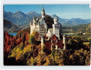 Postcard Royal castle Neuschwanstein, Schwangau, Germany