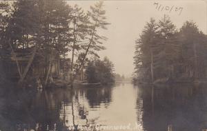 Maine Greenville South Pond 1907 Real Photo