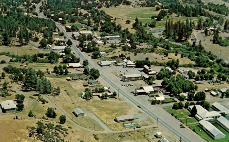 Hayfork, California - View of the city in Trinity County - c1950