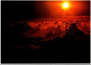 Hawaii Maui Sunrise Above The Clouds On Haleakala Crater