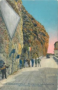 Lot of 15 postcards Italian-French border officer & scenic Grimaldi-Ventimiglia 