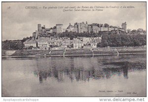 France Chinon Vue generale des Ruines des Chateau du Coudray