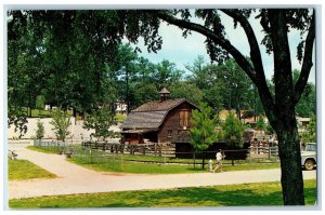 Atlanta Georgia Postcard Grant Park Zoo Farm Animals Exterior View c1960 Vintage