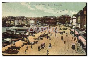 Postcard Old Marseille Quai des Belges