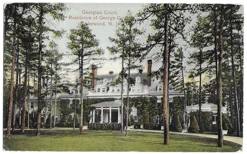 Georgian Court, Residence of George Gould, Lakewood, New Jersey, unused ANC