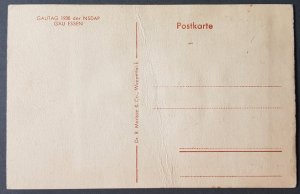 GERMANY THIRD 3rd REICH VERY RARE ORIGINAL CARD ESSEN SILK CARD NSDAP GAU 1938