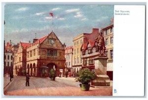 Shrewsbury Shropshire England Postcard The Square c1910 Oilette Tuck Art