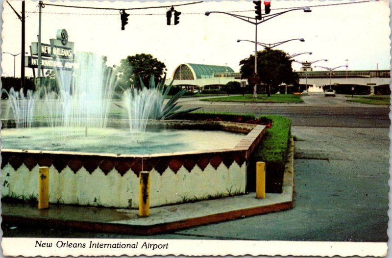 View of New Orleans International Airport LA Vintage Postcard V46