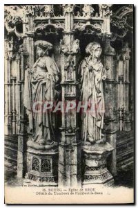 Postcard Old Brou Church Bourg Details Tomb of Philibert le Beau