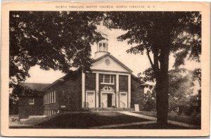 Postcard NY North Syracuse Baptist Church