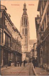 Netherlands Breda Karrestraat Vintage Postcard 04.09