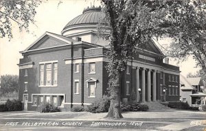 First Presbyterian Church real photo Shenandoah, Iowa