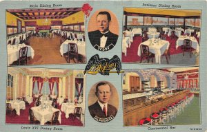 Chicago Illinois 1940s Postcard L'Aiglon French Style Restaurant
