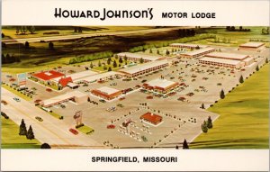 Howard Johnson's Motor Lodge Springfield MO Postcard PC488