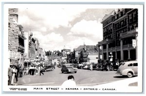 1951 Main Street View Theatre Kenora Ontario Canada RPPC Photo Postcard 