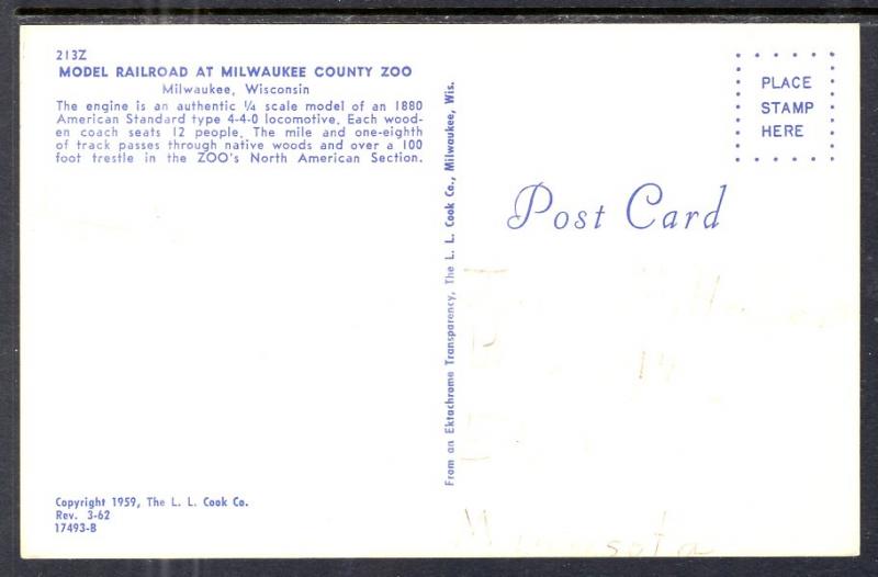 Model Railroad,Milwaukee County Zoo,Milwaukee,WI BIN