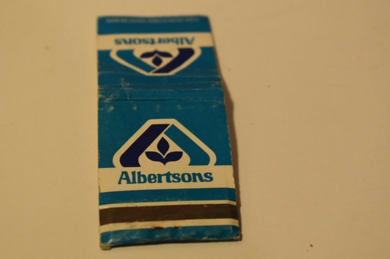 Albertsons Blue 20 Strike Matchbook Cover