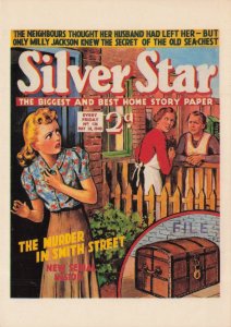 Dead Body In Antique Sea Chest Silver Star Murder Magazine Postcard