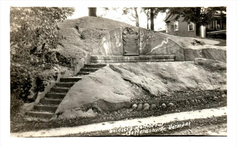 Vermont  Jeffersonville   Soldiers Memorial  RPC