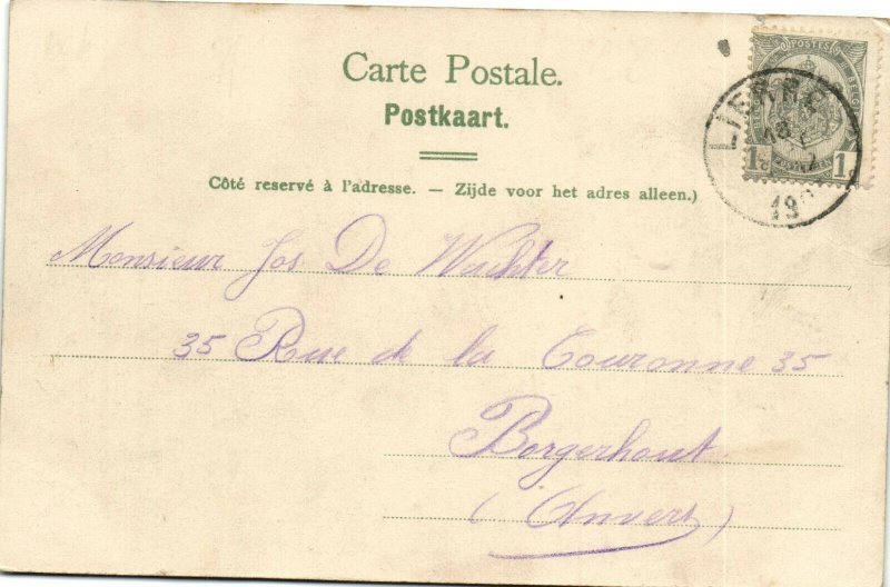 PC BELGIUM, LIER, STATIE, Vintage Postcard (b30055)