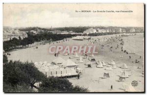 Old Postcard Royan La Grande Conche View d & # 39Ensemble