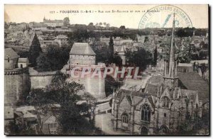 Old Postcard Fougeres View On And On St Sulpice Chateau