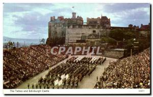 Old Postcard The Tattoo and Edinburgh Castle