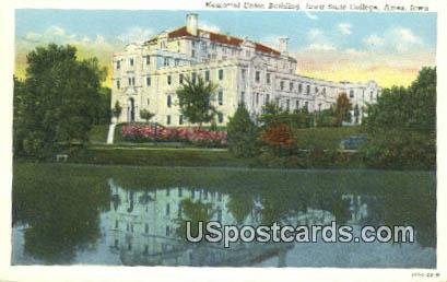 Memorial Union Building, Iowa State College - Ames