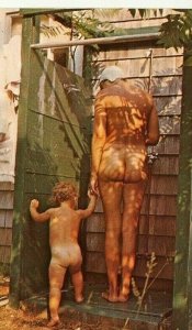 Postcard Shower at the Rear of the House, Cape Cod, MA.       P2