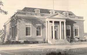 RPPC, Real Photo, Message, Post Office, Milbank, SD, Old Post Card