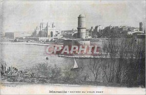 Postcard Old Marseille Old Port Entrance