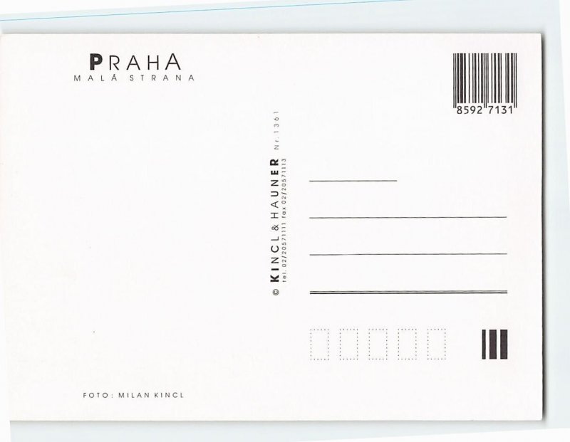 Postcard Malá Strana, Prague, Czech Republic