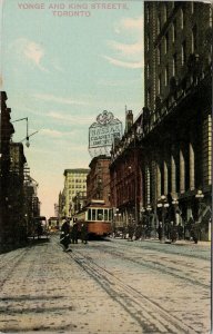 Toronto ON Yonge & King Streets Hassan Cigarettes Richmond Sales Co Postcard G85