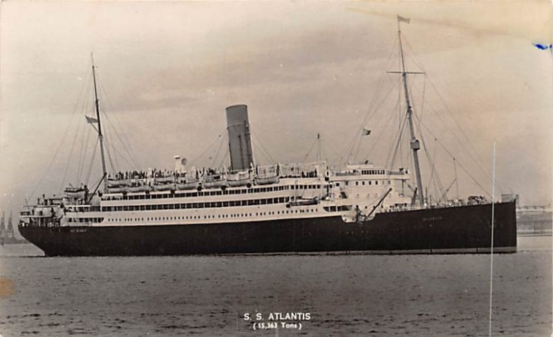 S.S. Atlantis May 16th, 1951, Real Photo S.S. Atlantis, Royal Mail Steam Pack...