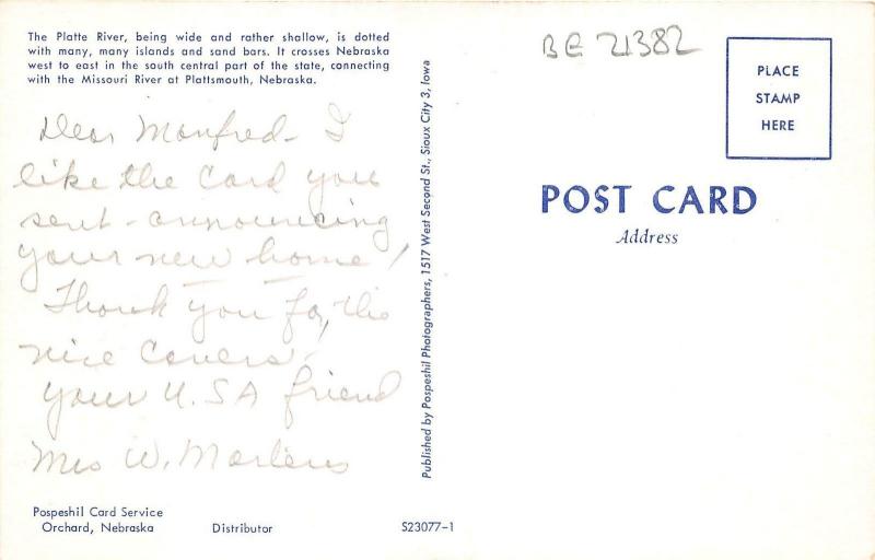 BG21382 platte river in nebraska usa