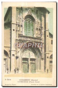 Old Postcard Chambery (Savoie) Cathedrale (Facade Ourest)