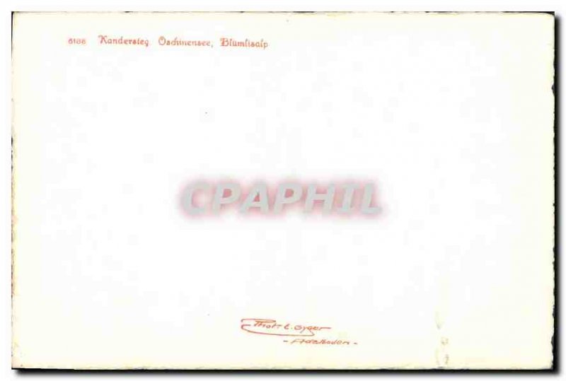 Old Postcard Switzerland