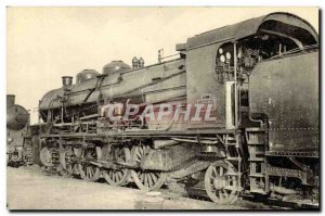 Postcard Old Train Locomotive machine 141 C 618