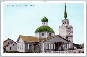 Vtg Sitka Alaska AK Russian Church St Michaels Cathedral 1920s View Postcard