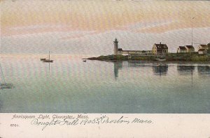 Gloucester MA Annisquam Light, Lighthouse pre 1907 Massachusetts Coast