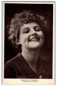 c1910's Lilian Walker Studio Actress Theater Vaudeville Advertising Postcard