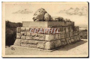 Postcard Old Army Battle Monument Verdun Pupil At St. Crossroads Fine Lion