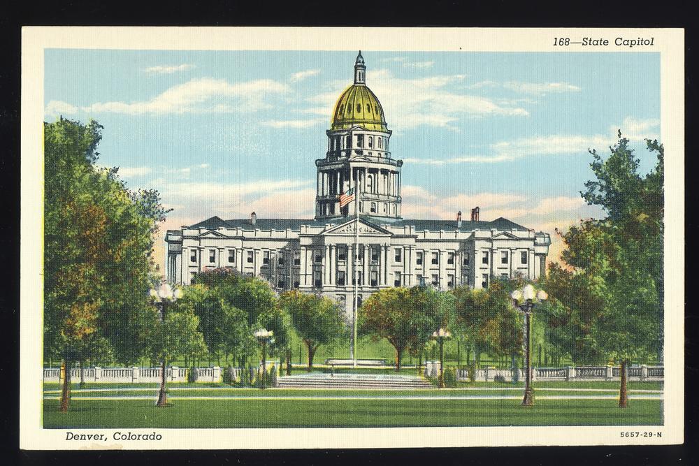 Denver, Colorado/CO Postcard, State Capitol Building United States