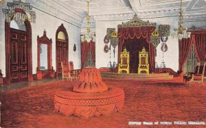 Throne Room of Former Palace Honolulu Hawaii 1910c postcard