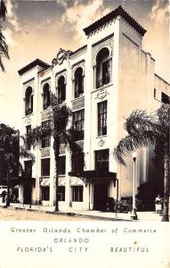 Orlando FL Chamber of Commerce in 1947 Real Photo Postcard