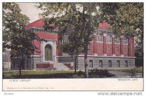 Exterior, Public Library, Windsor, Ontario, Canada, PU-00-10s