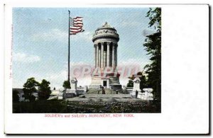 Postcard Old Soldier & # 39s And 39s & # Sailor Monument New York