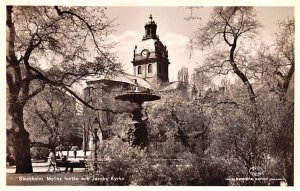 Molins fontan och Jacobs Kyrka Stockholm Unused 