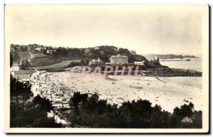 Old Postcard Perros Guirec Beach Trestraou Vue Generale