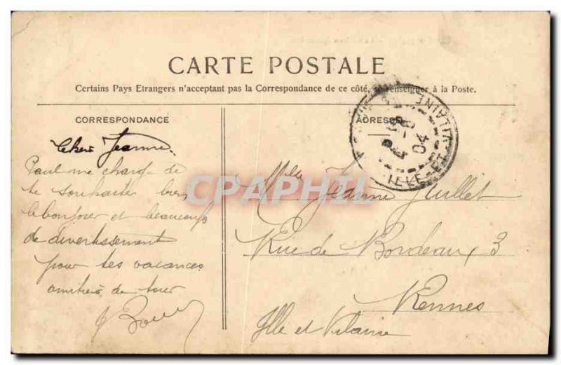 Old Postcard Meudon House Mexican Mexico